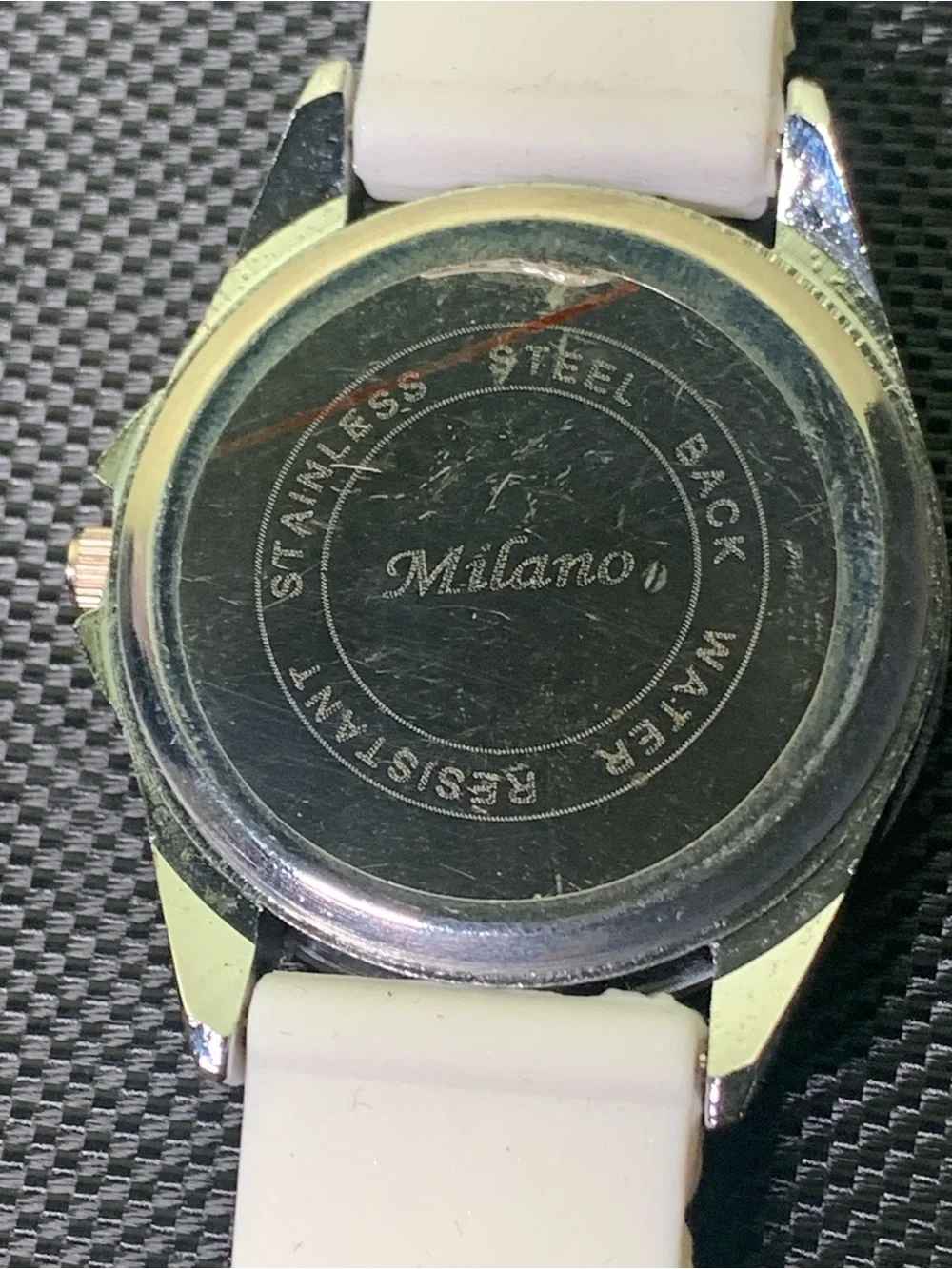 Milano White Silicone Sport Watch